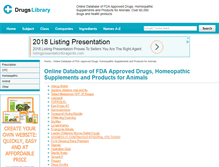 Tablet Screenshot of drugs-library.com